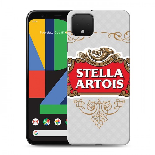 Дизайнерский пластиковый чехол для Google Pixel 4 Stella Artois