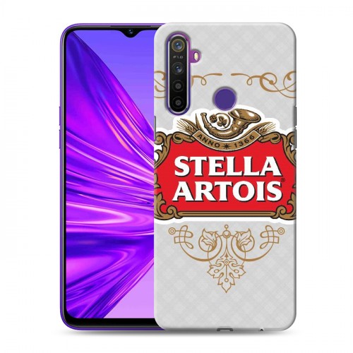 Дизайнерский силиконовый чехол для Realme 5 Stella Artois