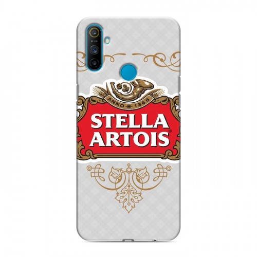 Дизайнерский силиконовый чехол для Realme C3 Stella Artois