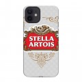 Дизайнерский силиконовый чехол для Iphone 12 Stella Artois