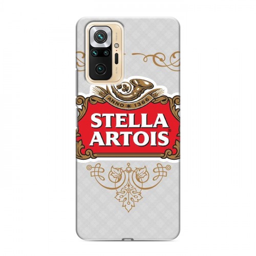 Дизайнерский силиконовый чехол для Xiaomi RedMi Note 10 Pro Stella Artois