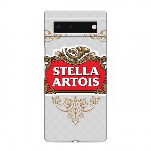 Дизайнерский силиконовый с усиленными углами чехол для Google Pixel 6 Stella Artois