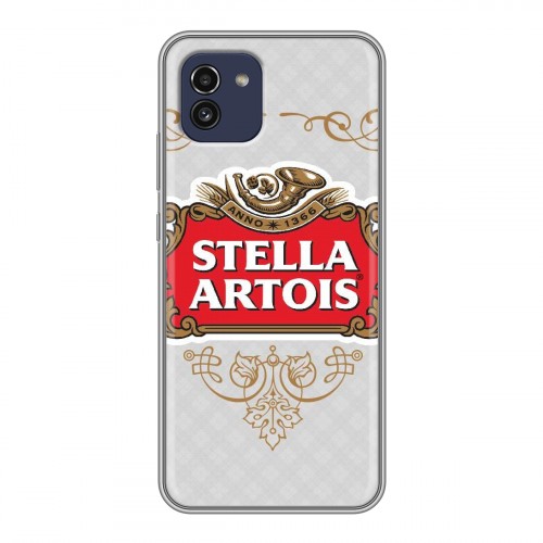 Дизайнерский силиконовый чехол для Samsung Galaxy A03 Stella Artois