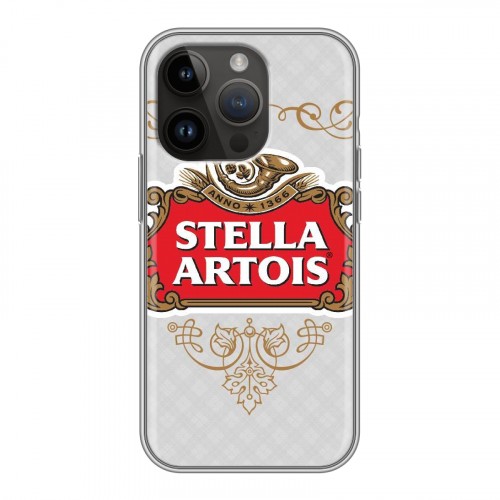 Дизайнерский силиконовый чехол для Iphone 14 Pro Stella Artois