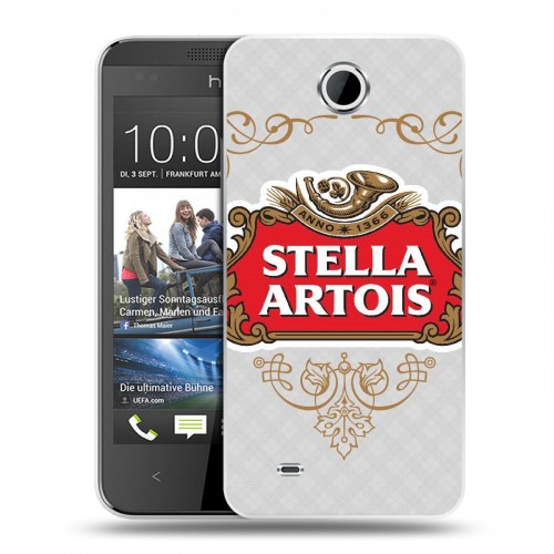 Дизайнерский пластиковый чехол для HTC Desire 300 Stella Artois