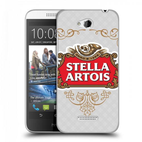 Дизайнерский пластиковый чехол для HTC Desire 616 Stella Artois