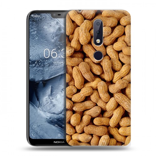 Дизайнерский силиконовый чехол для Nokia 6.1 Plus Орехи