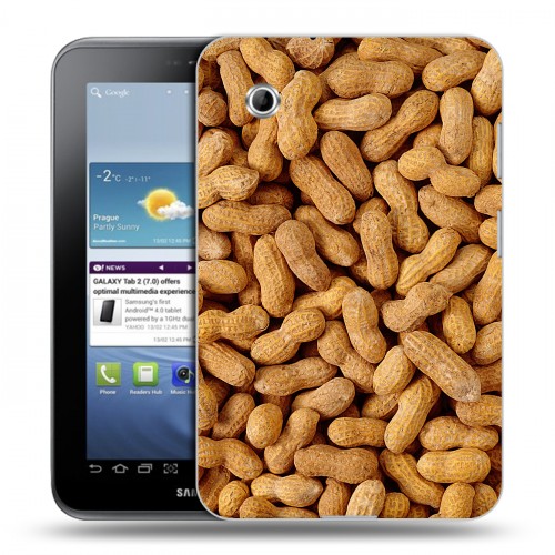 Дизайнерский силиконовый чехол для Samsung Galaxy Tab 2 7.0 Орехи