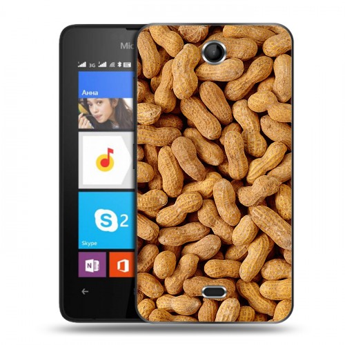 Дизайнерский силиконовый чехол для Microsoft Lumia 430 Dual SIM Орехи