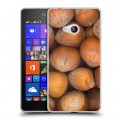 Дизайнерский пластиковый чехол для Microsoft Lumia 540 Орехи