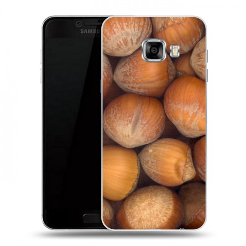 Дизайнерский пластиковый чехол для Samsung Galaxy C5 Орехи