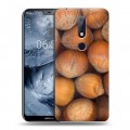 Дизайнерский силиконовый чехол для Nokia 6.1 Plus Орехи