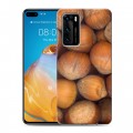 Дизайнерский пластиковый чехол для Huawei P40 Орехи