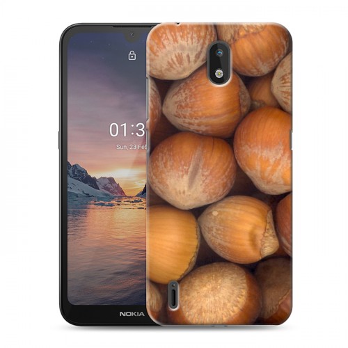 Дизайнерский силиконовый чехол для Nokia 1.3 Орехи