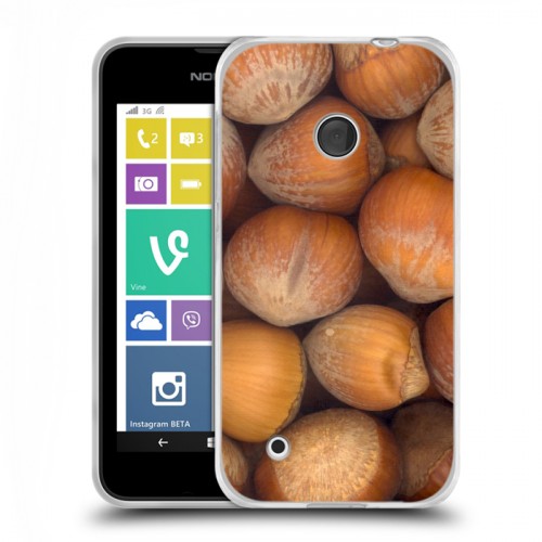 Дизайнерский пластиковый чехол для Nokia Lumia 530 Орехи