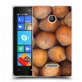 Дизайнерский пластиковый чехол для Microsoft Lumia 435 Орехи