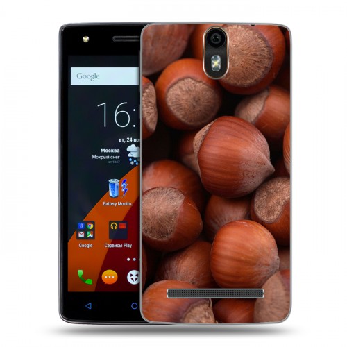 Дизайнерский силиконовый чехол для Wileyfox Storm Орехи