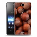 Дизайнерский пластиковый чехол для Sony Xperia TX Орехи