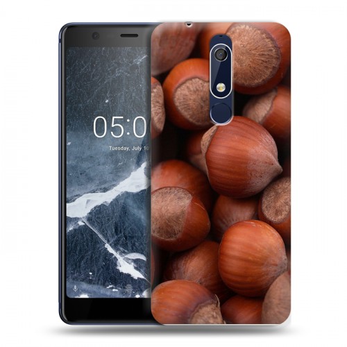 Дизайнерский пластиковый чехол для Nokia 5.1 Орехи