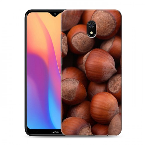 Дизайнерский силиконовый с усиленными углами чехол для Xiaomi RedMi 8A Орехи