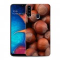 Дизайнерский пластиковый чехол для Samsung Galaxy A20s Орехи