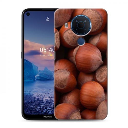 Дизайнерский силиконовый чехол для Nokia 5.4 Орехи