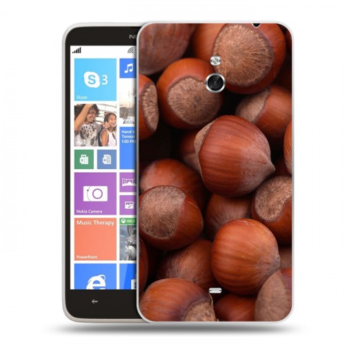 Дизайнерский пластиковый чехол для Nokia Lumia 1320 Орехи