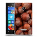 Дизайнерский пластиковый чехол для Microsoft Lumia 435 Орехи