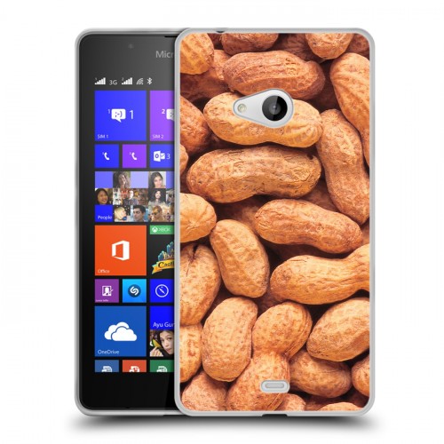 Дизайнерский пластиковый чехол для Microsoft Lumia 540 Орехи