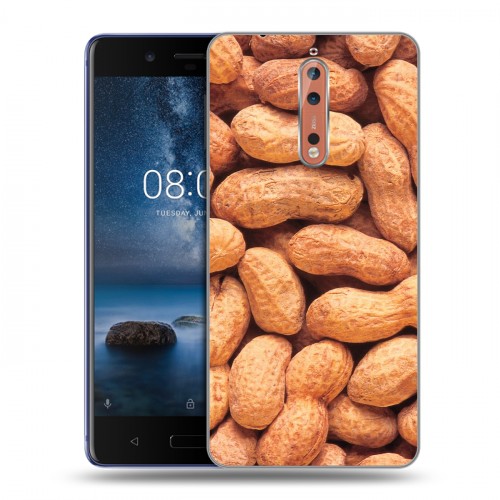 Дизайнерский пластиковый чехол для Nokia 8 Орехи