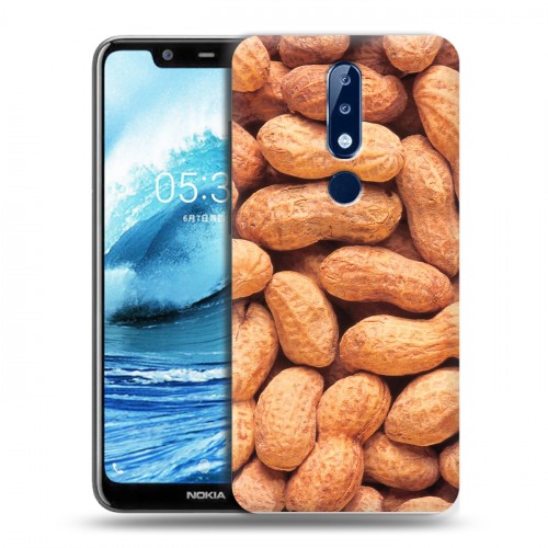 Дизайнерский пластиковый чехол для Nokia 5.1 Plus Орехи