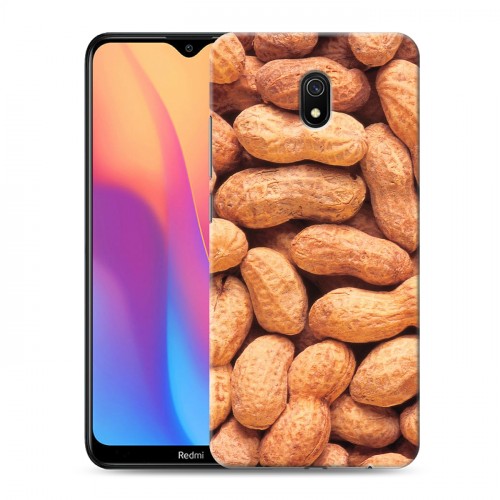 Дизайнерский силиконовый с усиленными углами чехол для Xiaomi RedMi 8A Орехи