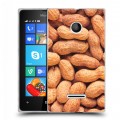 Дизайнерский пластиковый чехол для Microsoft Lumia 435 Орехи