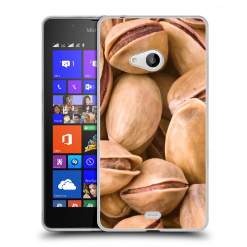 Дизайнерский пластиковый чехол для Microsoft Lumia 540 Орехи