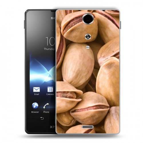 Дизайнерский пластиковый чехол для Sony Xperia TX Орехи