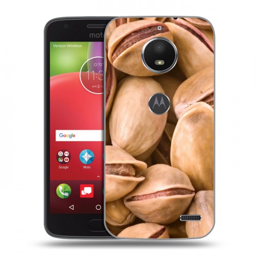 Дизайнерский пластиковый чехол для Motorola Moto E4 Орехи