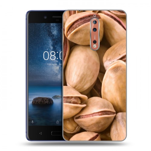 Дизайнерский пластиковый чехол для Nokia 8 Орехи