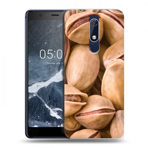 Дизайнерский пластиковый чехол для Nokia 5.1 Орехи