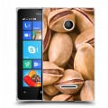 Дизайнерский пластиковый чехол для Microsoft Lumia 435 Орехи