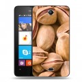 Дизайнерский силиконовый чехол для Microsoft Lumia 430 Dual SIM Орехи