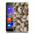 Дизайнерский пластиковый чехол для Microsoft Lumia 540 Орехи