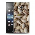 Дизайнерский пластиковый чехол для Sony Xperia acro S Орехи