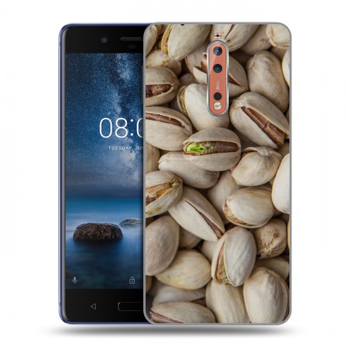 Дизайнерский пластиковый чехол для Nokia 8 Орехи