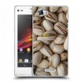 Дизайнерский пластиковый чехол для Sony Xperia L Орехи