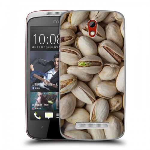 Дизайнерский пластиковый чехол для HTC Desire 500 Орехи