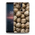 Дизайнерский пластиковый чехол для Nokia 8 Sirocco Орехи