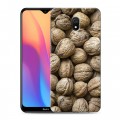 Дизайнерский силиконовый с усиленными углами чехол для Xiaomi RedMi 8A Орехи