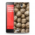 Дизайнерский пластиковый чехол для Xiaomi RedMi Note Орехи