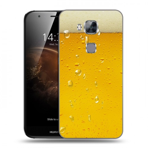 Дизайнерский силиконовый чехол для Huawei G8 Пузырьки пива