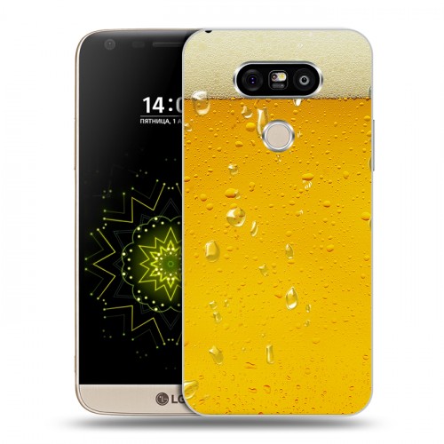 Дизайнерский пластиковый чехол для LG G5 Пузырьки пива